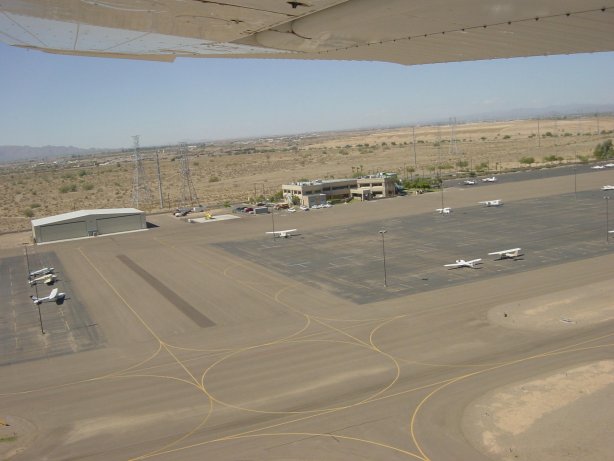 Taking off from Glendale, Arizona