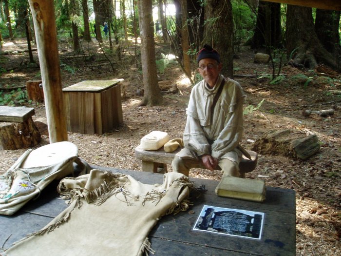 Another ranger at Fort Clatsop