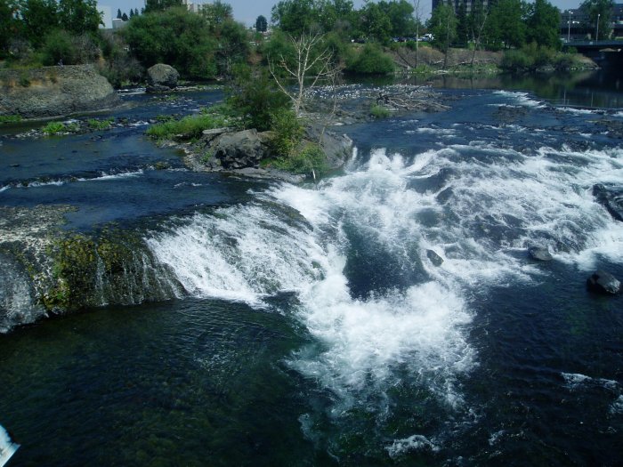The Spokane Falls in Riverfront Park