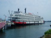 The American Empress docked in Astoria, Oregon
