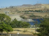 The Dalles Dam, as viewed from the lock