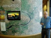 On the map behind the docent is the confluence of the Snake and Columbia Rivers. After we left Pasco, we traveled east on the Snake River.