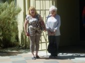 Carol and Mom at the Sacajawea Museum