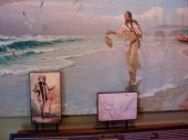 An artist's impression of Sacagawea reaching the Pacific Ocean