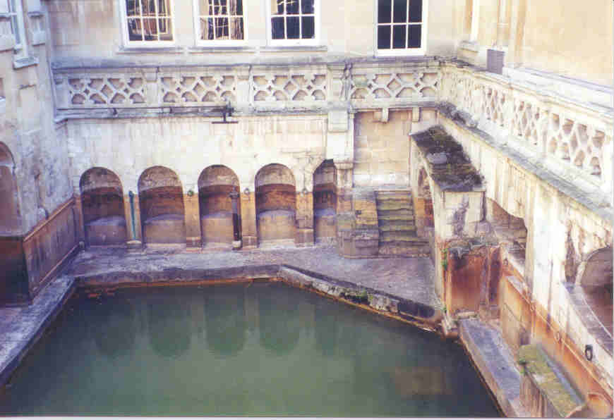 A Roman bath in Bath, England