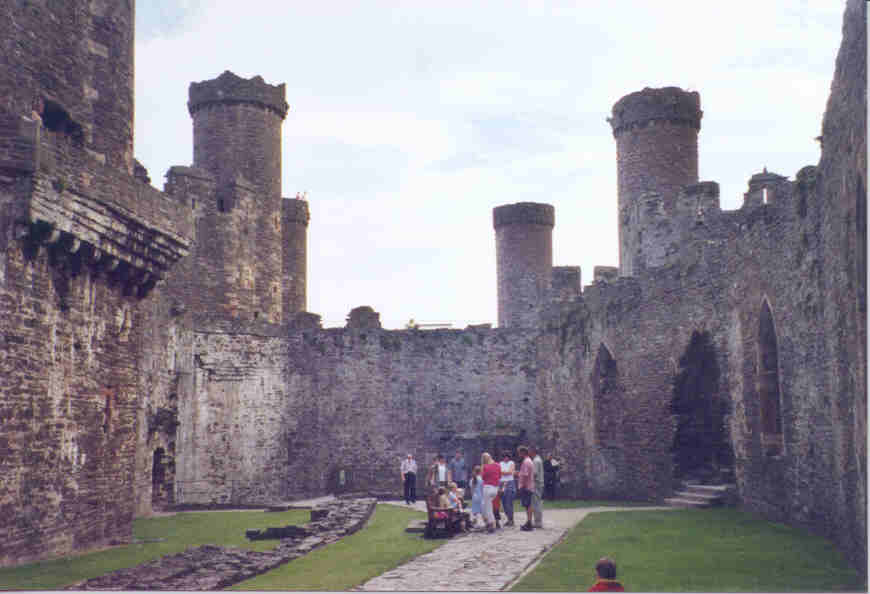 Conwy Castle, one of King Edward I's 'iron ring' of castles, used to subdue the rebellious Welsh