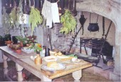 A well-stocked Norman kitchen, Conwy, Wales