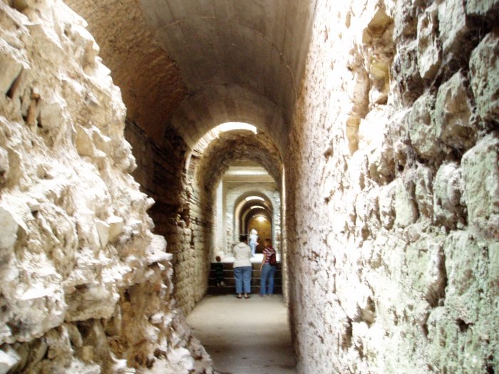 Subterranean works underneath the Roman baths in Trier, Germany