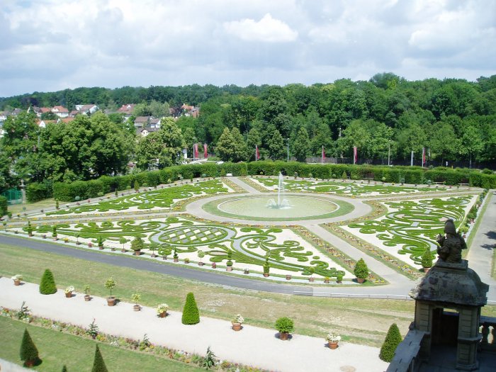 Gardens seen from the Hunting Pavilion at Ludwigsburg Palace
