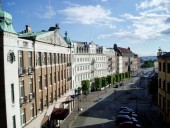 View of Helsingborg, Sweden, from my hotel window