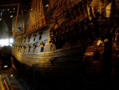 The Vasa, which sank on her maiden voyage in 1628 because she was top-heavy and unstable.  She was salvaged in 1961.