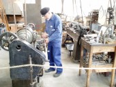A craftsman at work in Skansen