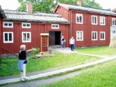 We visit one of the old houses in Skansen