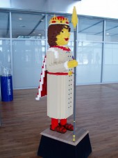 Lego figure at Billund Airport in Denmark, near Legoland