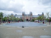 The Museumplein (Museum Square) behind the Rijksmuseum, Amsterdam