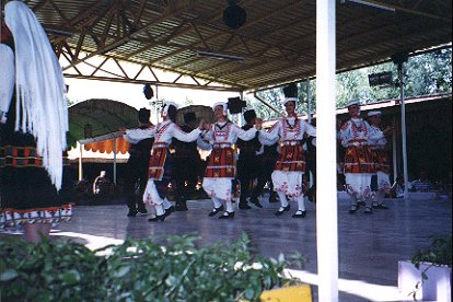Nesebur, Bulgaria.  Gypsies dancing.